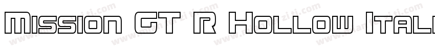 Mission GT R Hollow Italic字体转换